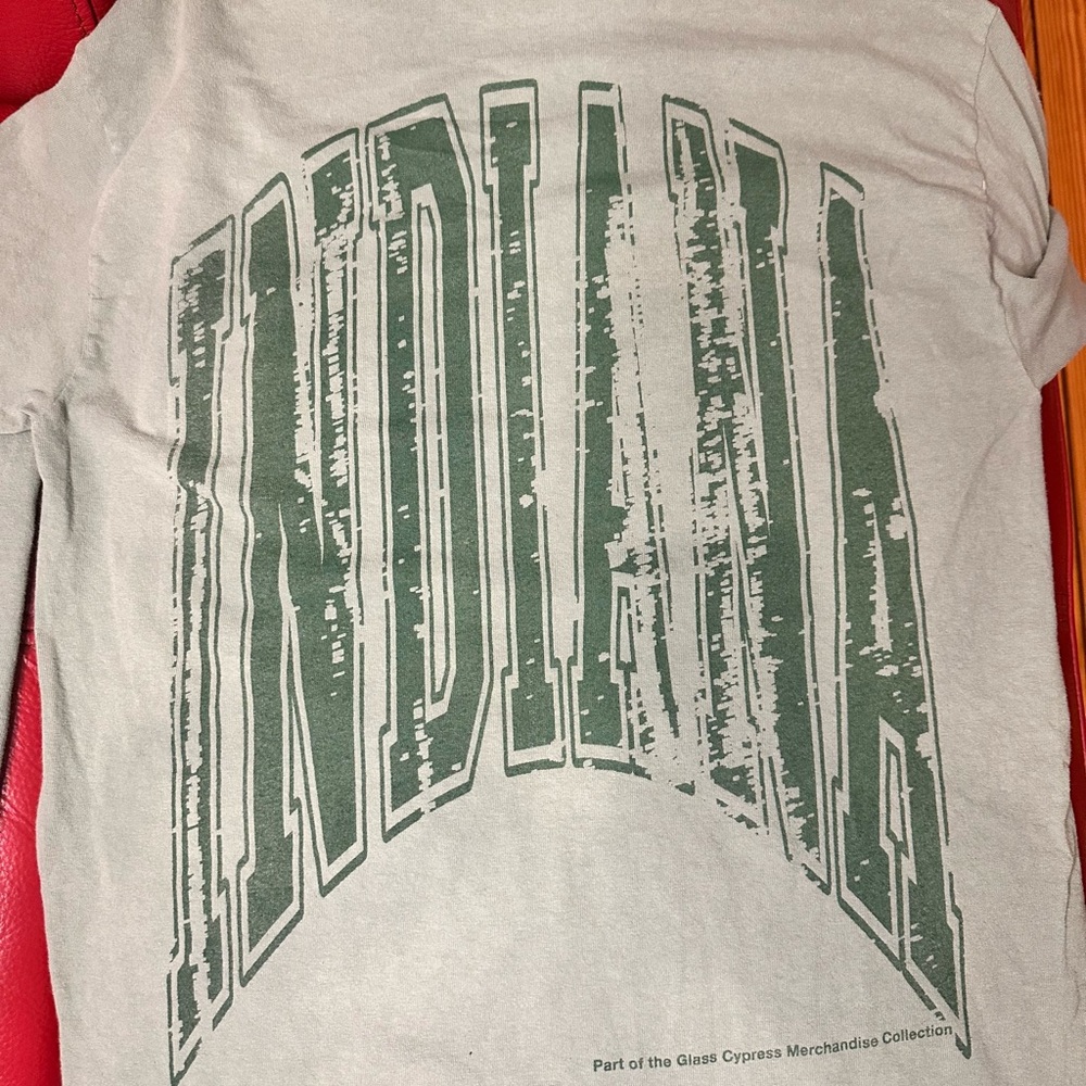 Glass Cypress “Indiana” collection Long Sleeve Tee - Gray/Green